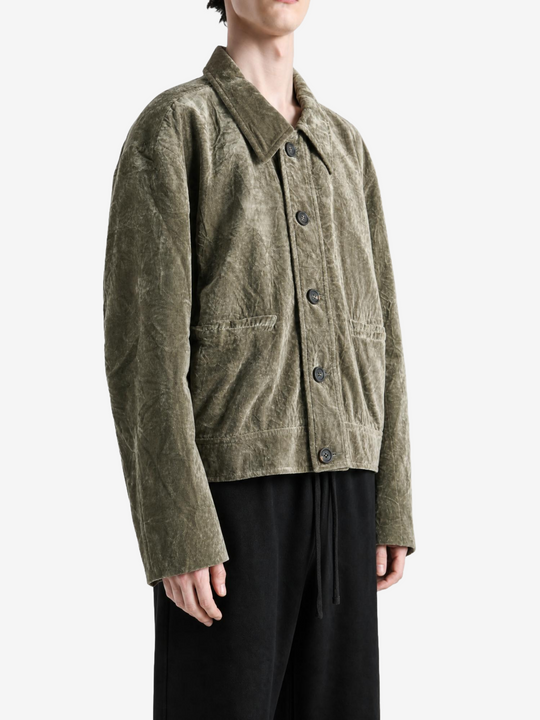 Green jacket, front view
