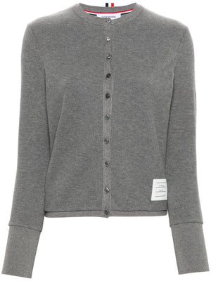 THOM BROWNE - Women Crew Neck Cardigan