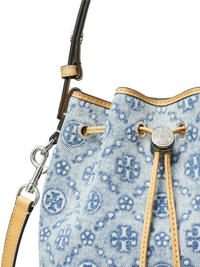 TORY BURCH - Women T Monogram Denim Bucket Bag