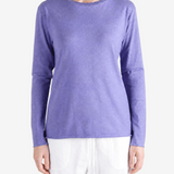AURALEE - Women Brushed Organic Cotton Cashmere Jersey Long Sleeve Tee