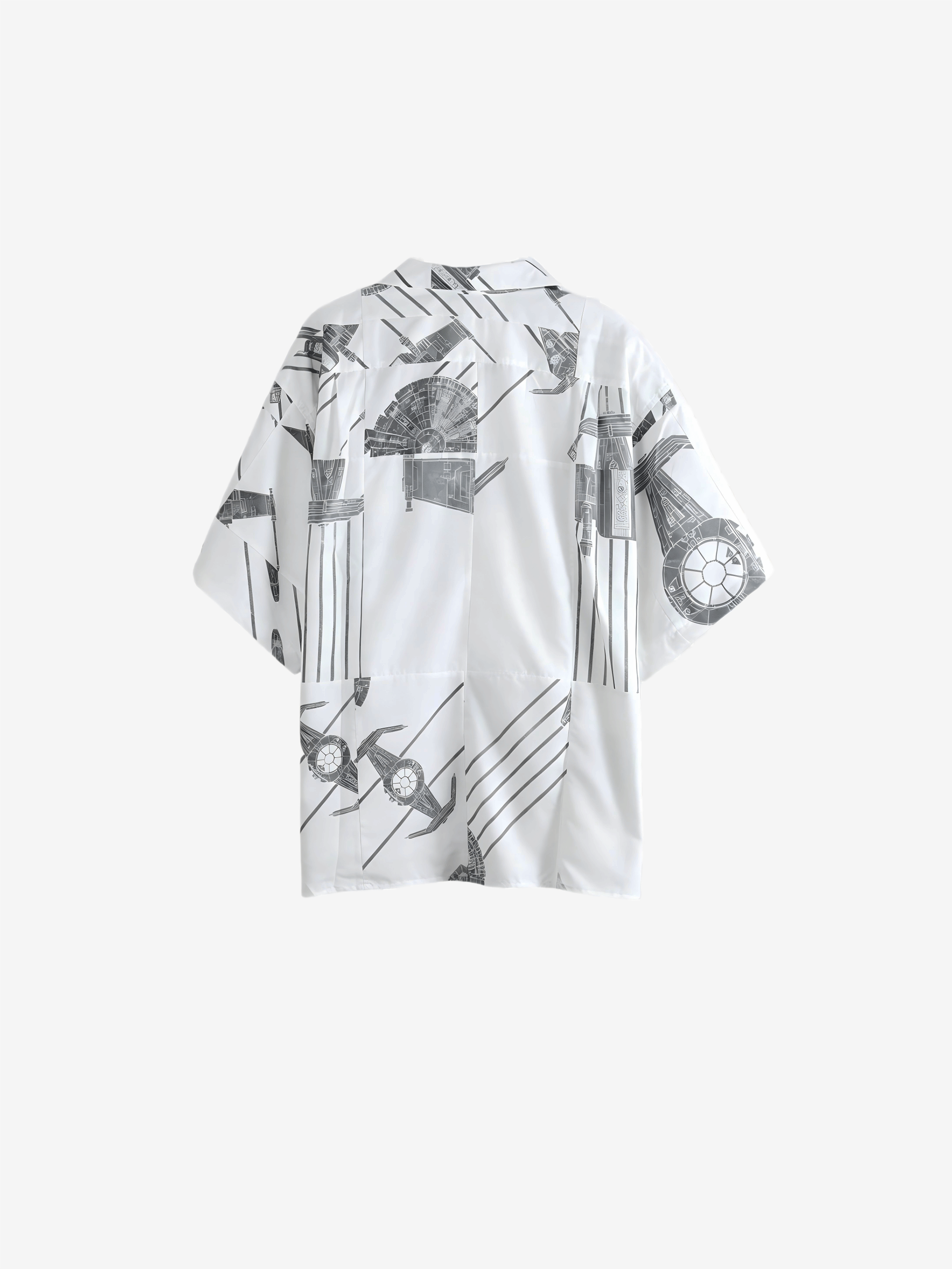 White shirts, back view