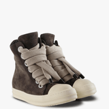 Brown shoes, front view