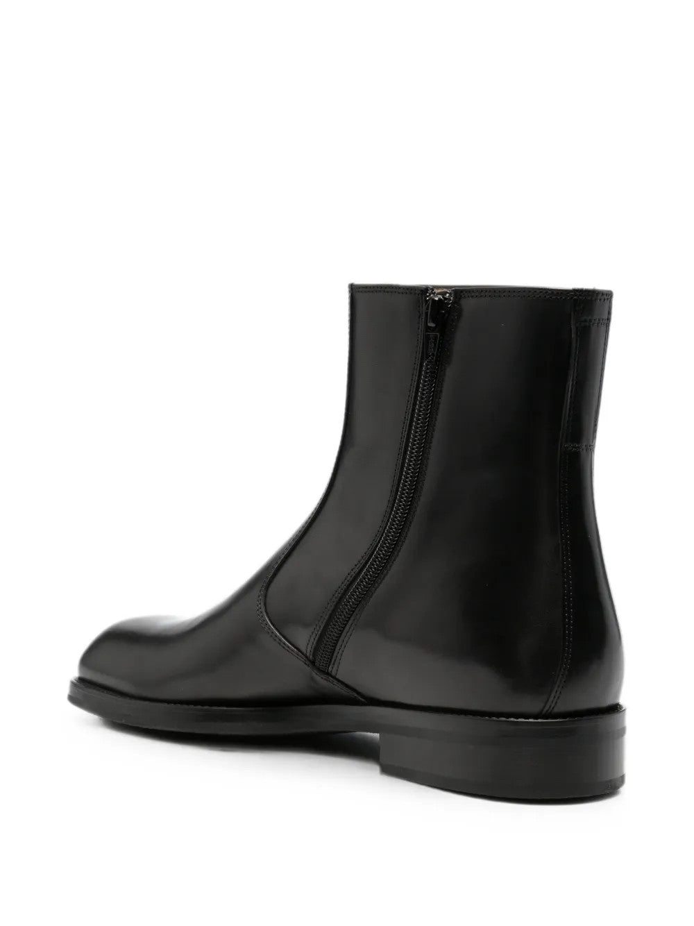 Black boots, side view