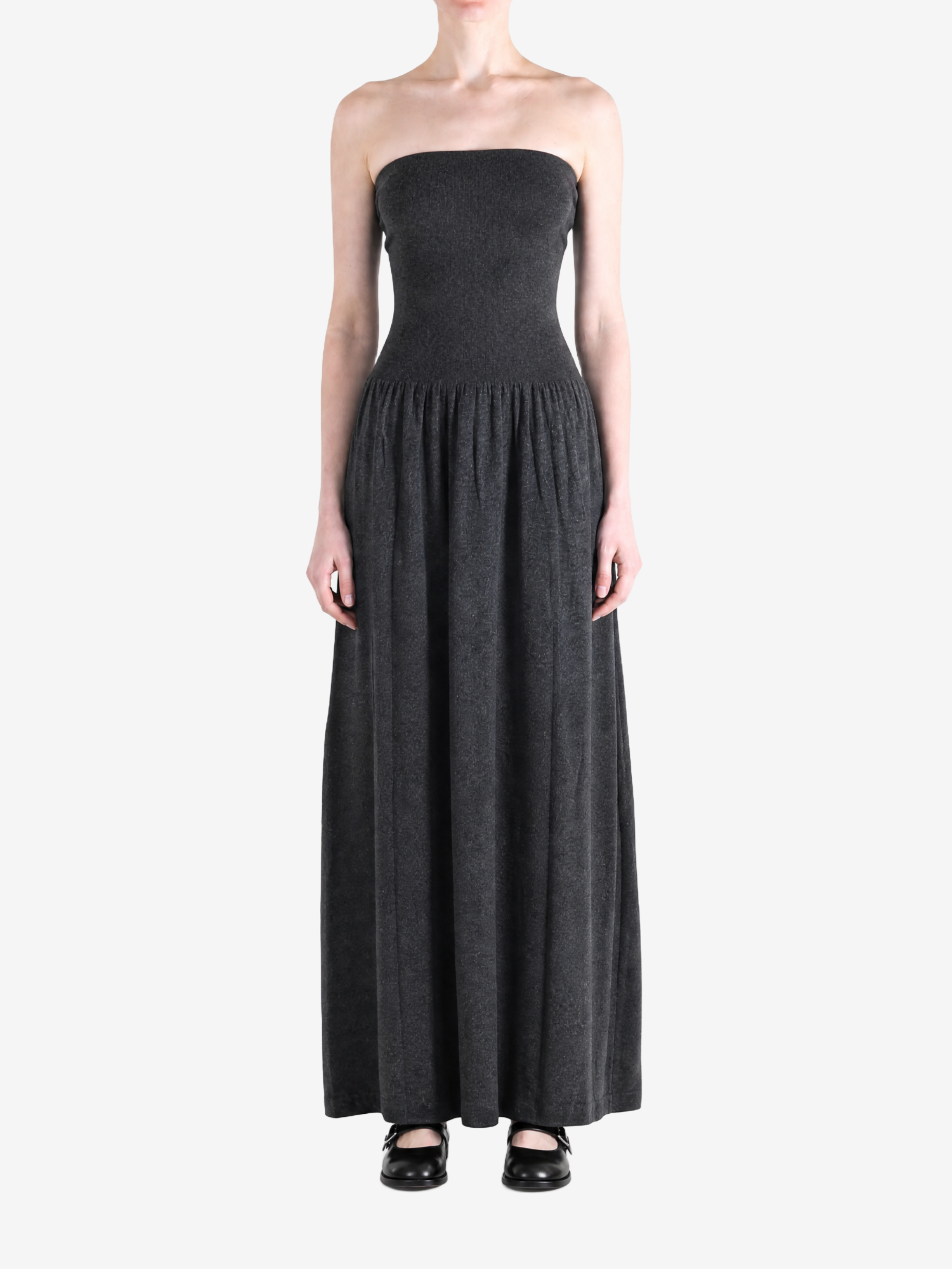 Black dress, full body view