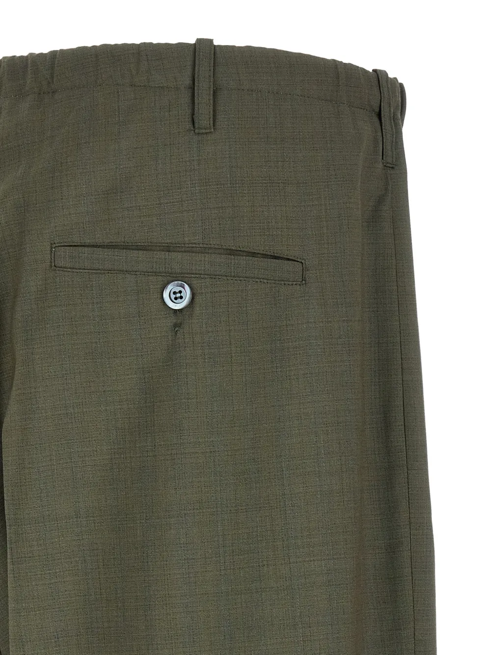 Green pants, front view