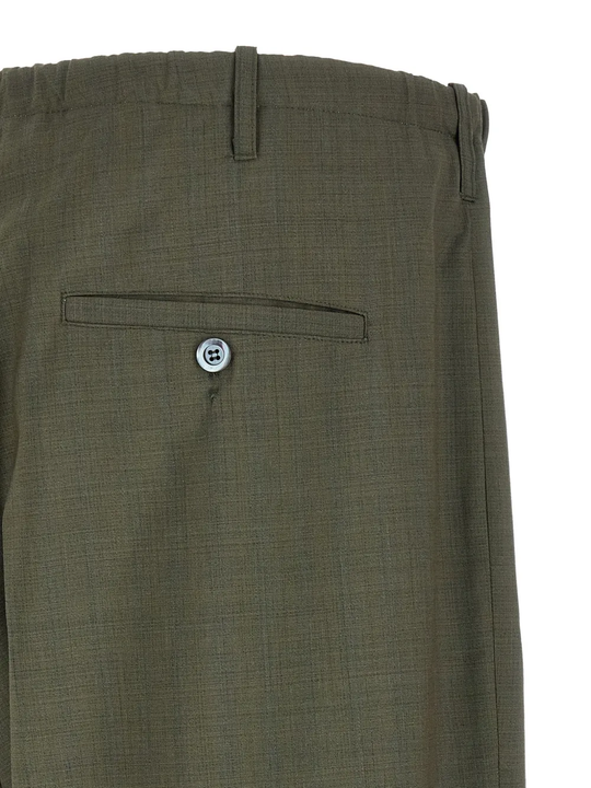 Green pants, front view