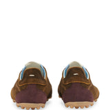 Brown shoes, back view