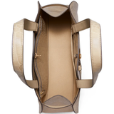 Tan bag, front view