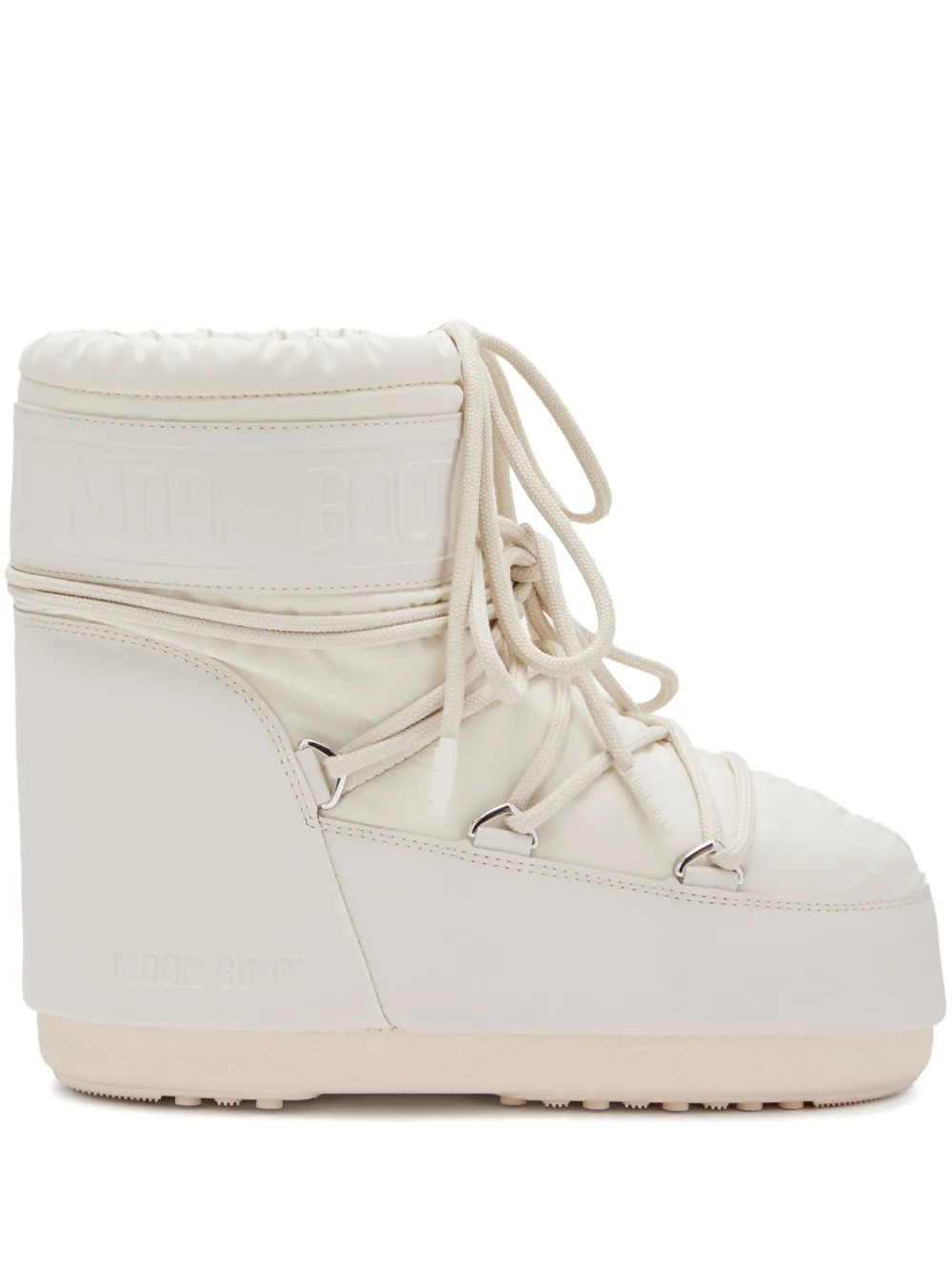 Tan boots, side view