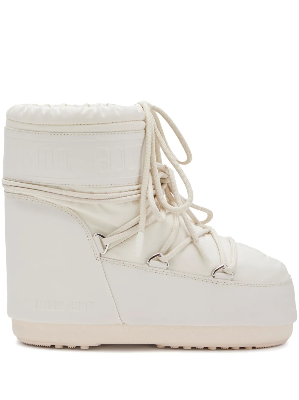 Tan boots, side view