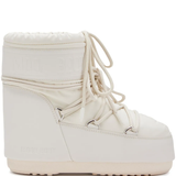 Tan boots, side view
