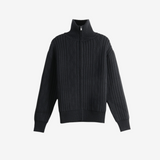Black knitwear, front view