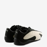 Black sneakers, back view