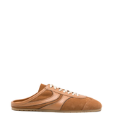 Tan shoes,front view