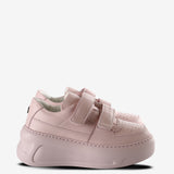 Pink sneakers, front view