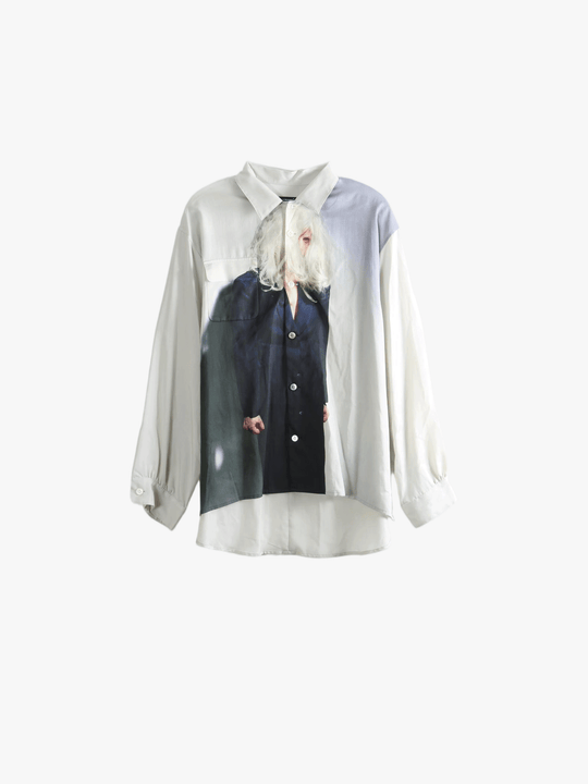 Tan shirt, front view