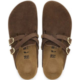 Brown sandals, front view