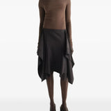 Brown top, full body view