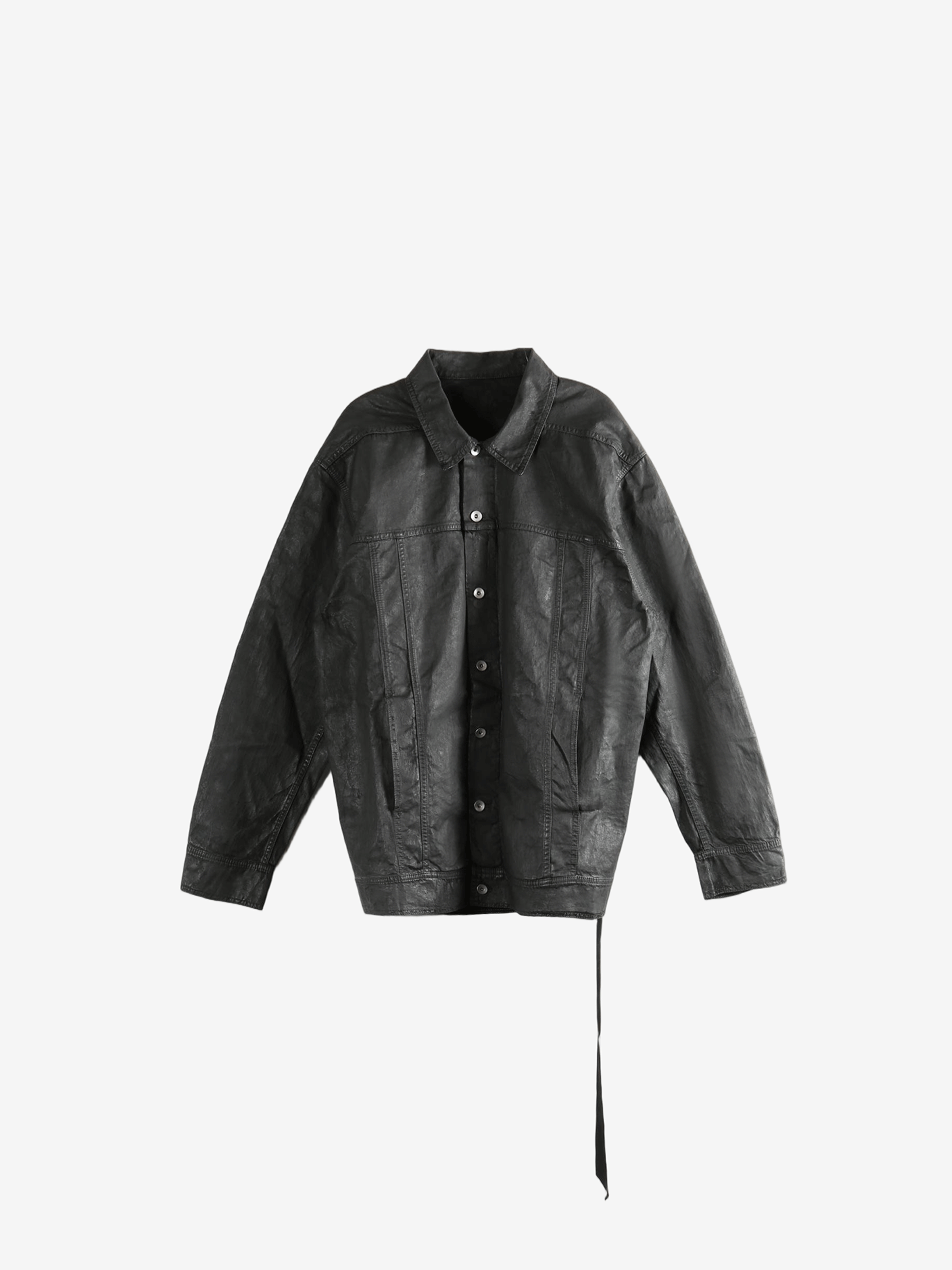 Black jackets-coats, front view