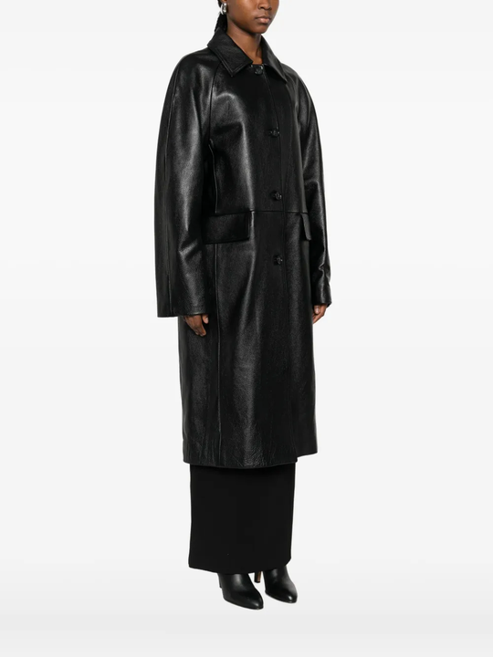 Black coat,full body view