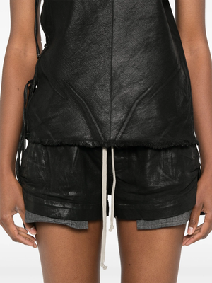 RICK OWENS DRKSHDW - Women Denim Fog Boxer Shorts