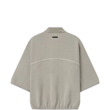 Grey shirt, back view 