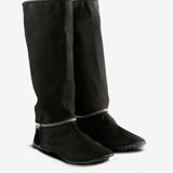 Black boots, side view