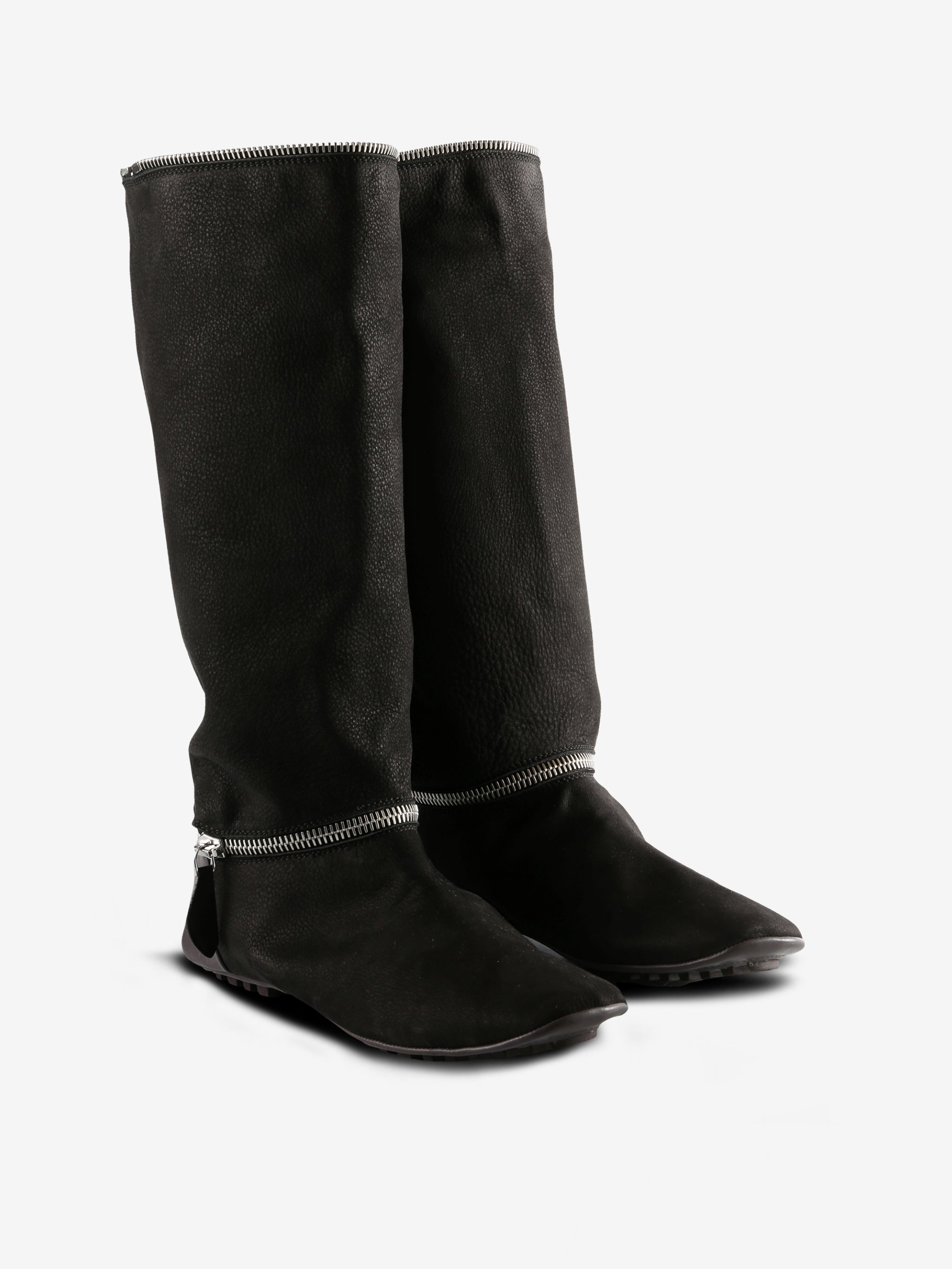 Black boots, side view