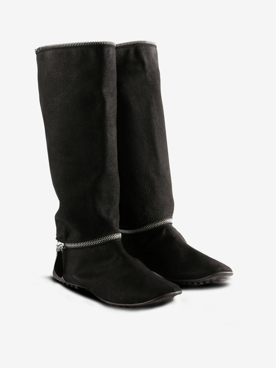 Black boots, side view