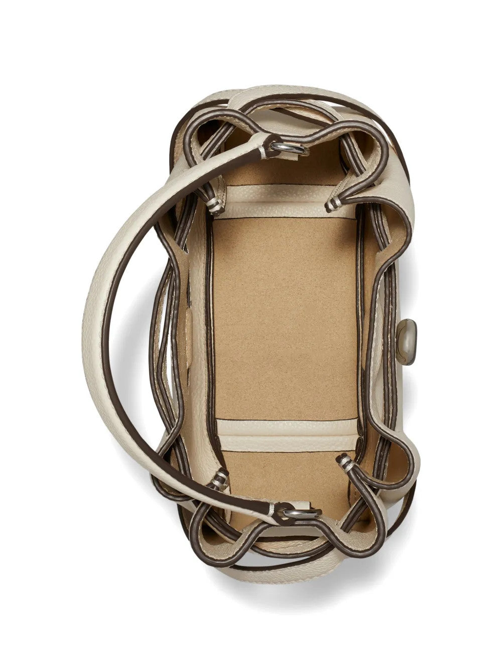 Tan bag, front view