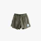 Green shorts, front view
