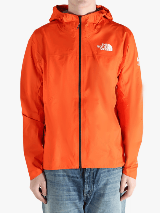 Red jacket worn by a person, showing the jacket fit