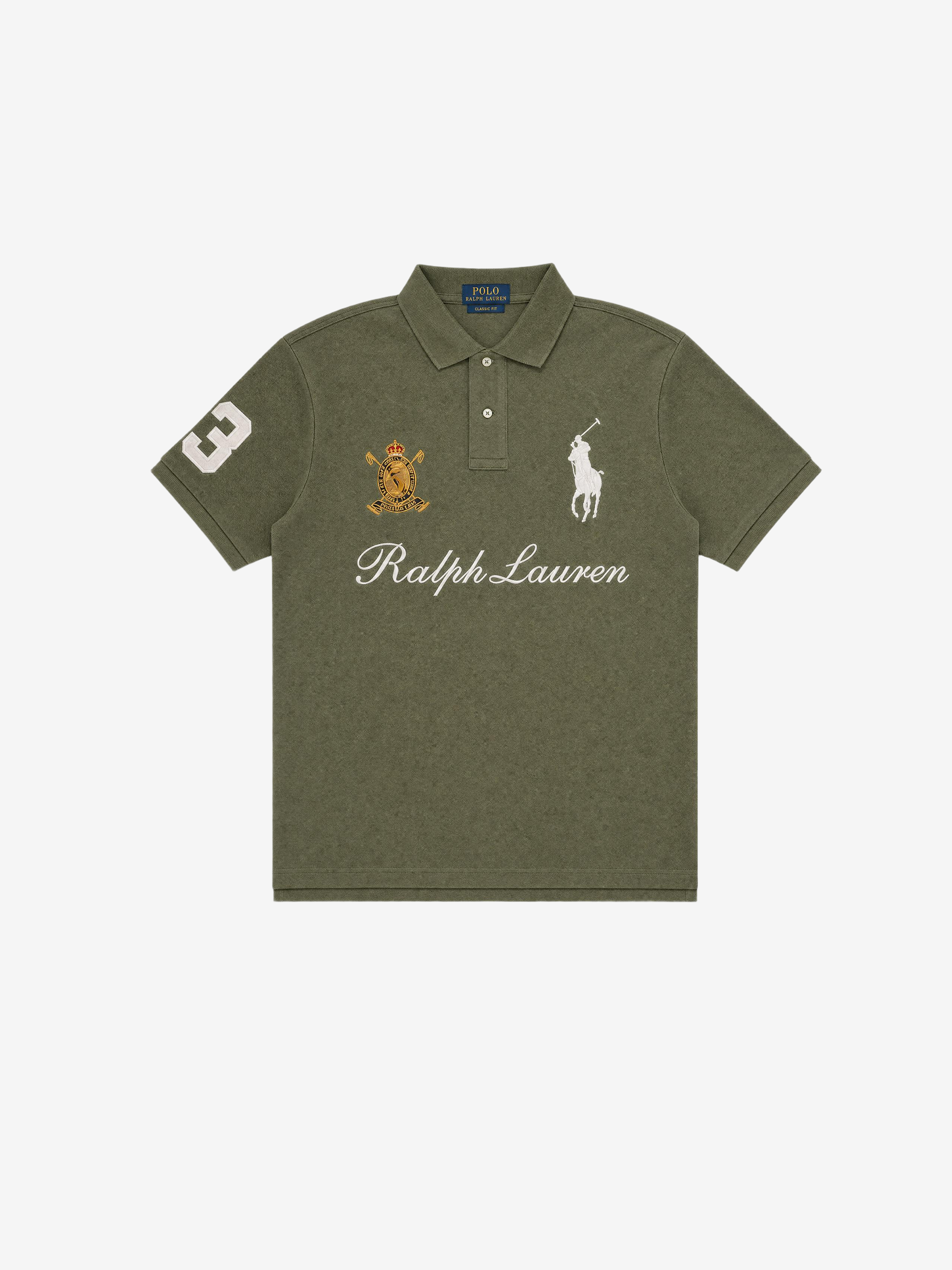 Green shirt, front view