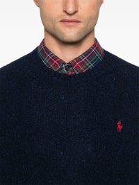 POLO RALPH LAUREN - Men Donegal Wool Blend Long Sleeve Polo