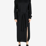 Black dress, full body view