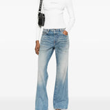 White top, full body view
