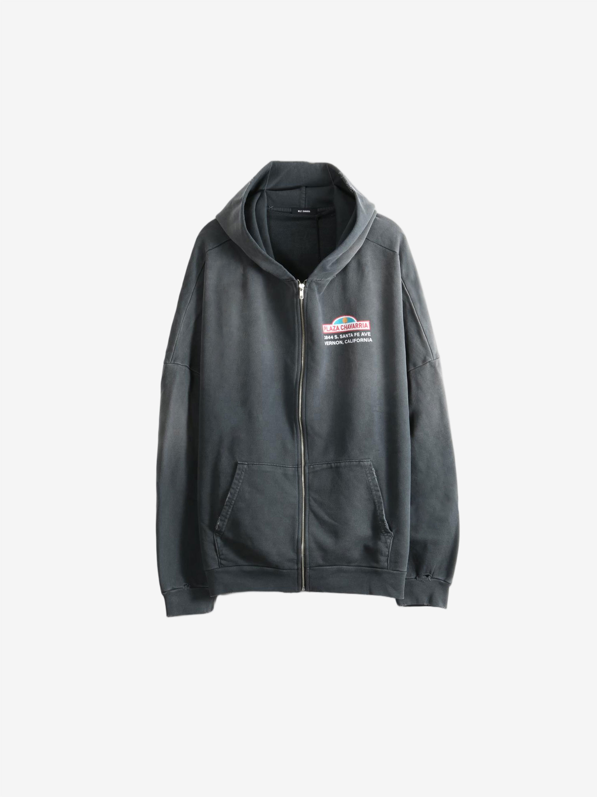 Black hoodie, front view