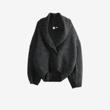Black knitwear, front view