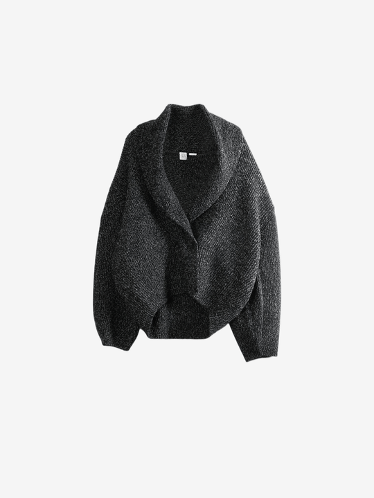 Black knitwear, front view
