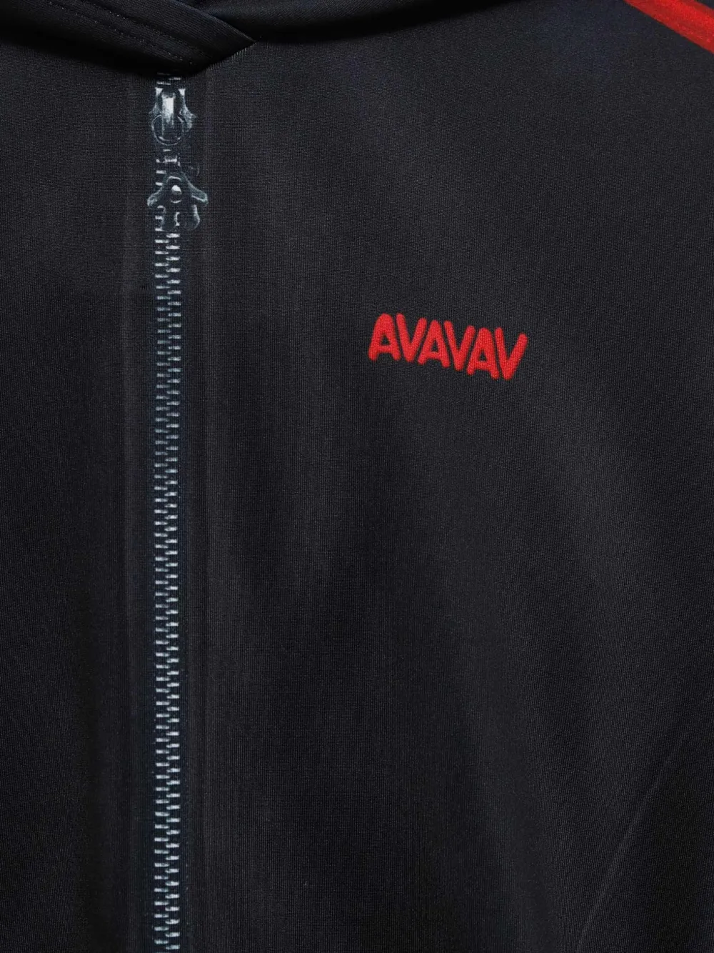 Close up of Black sweats, showing texture of the polyester fabric