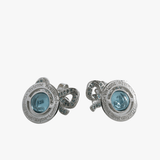 Blue accessories, front view