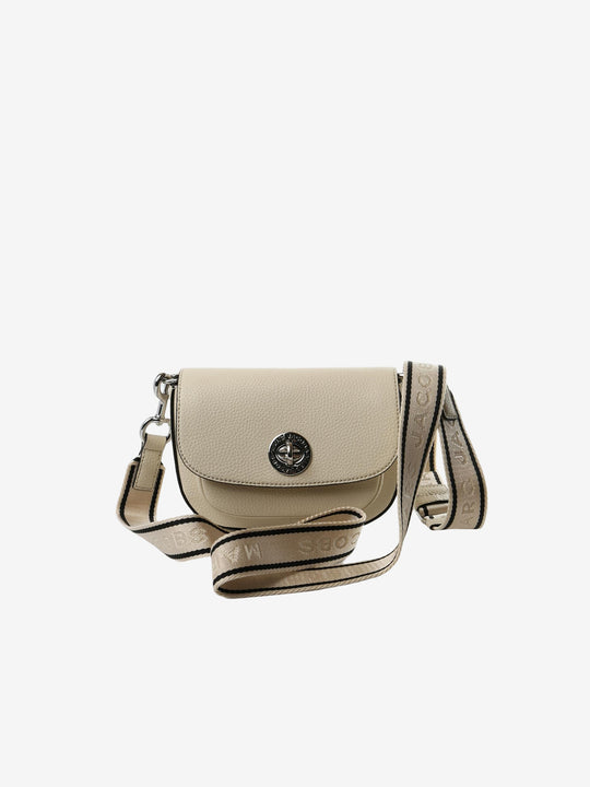 Tan bag, front view