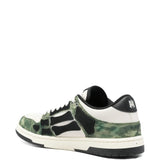 Green sneaker, back view