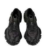 black sneakers,top view