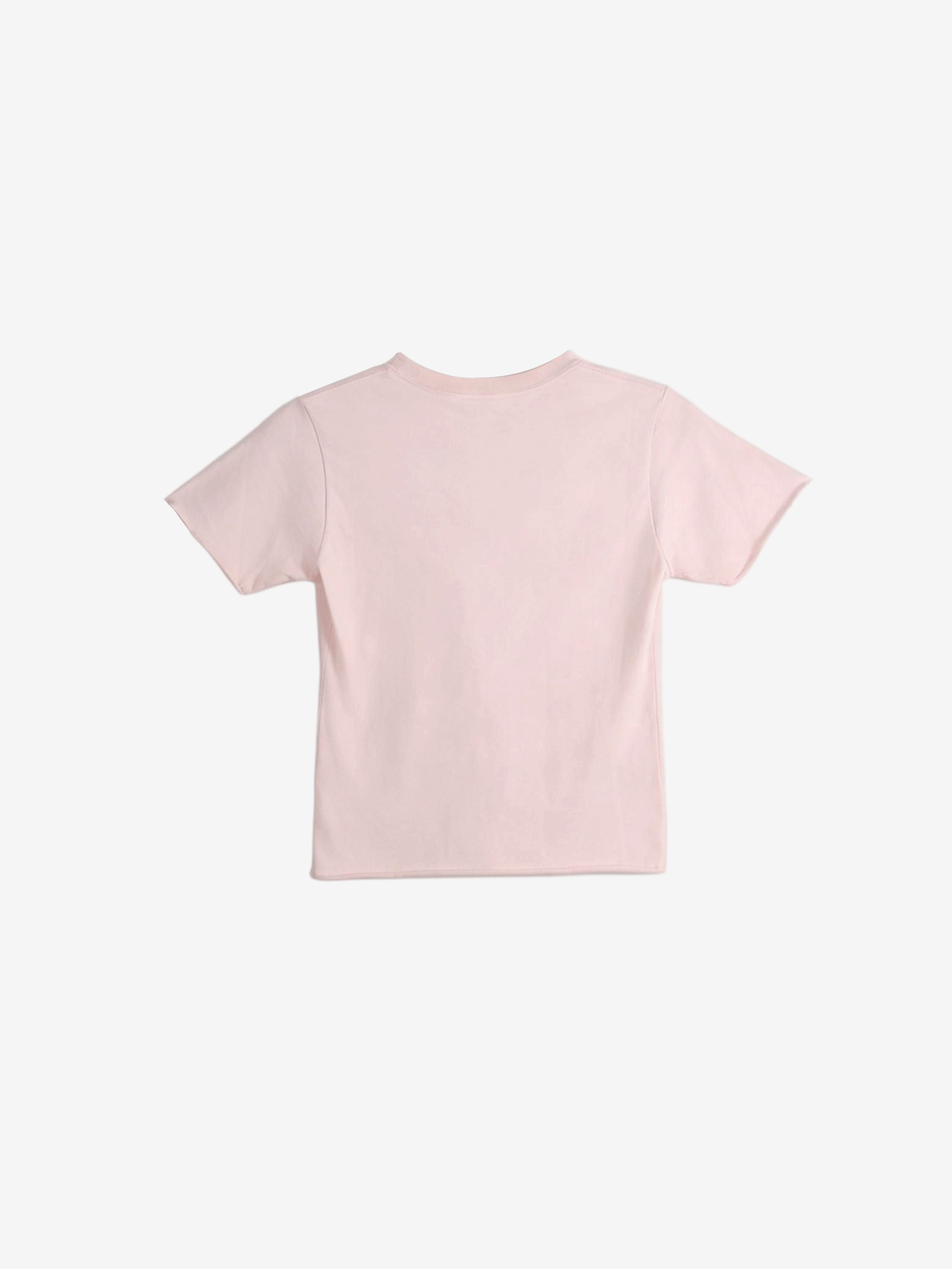 Pink t-shirt, back view