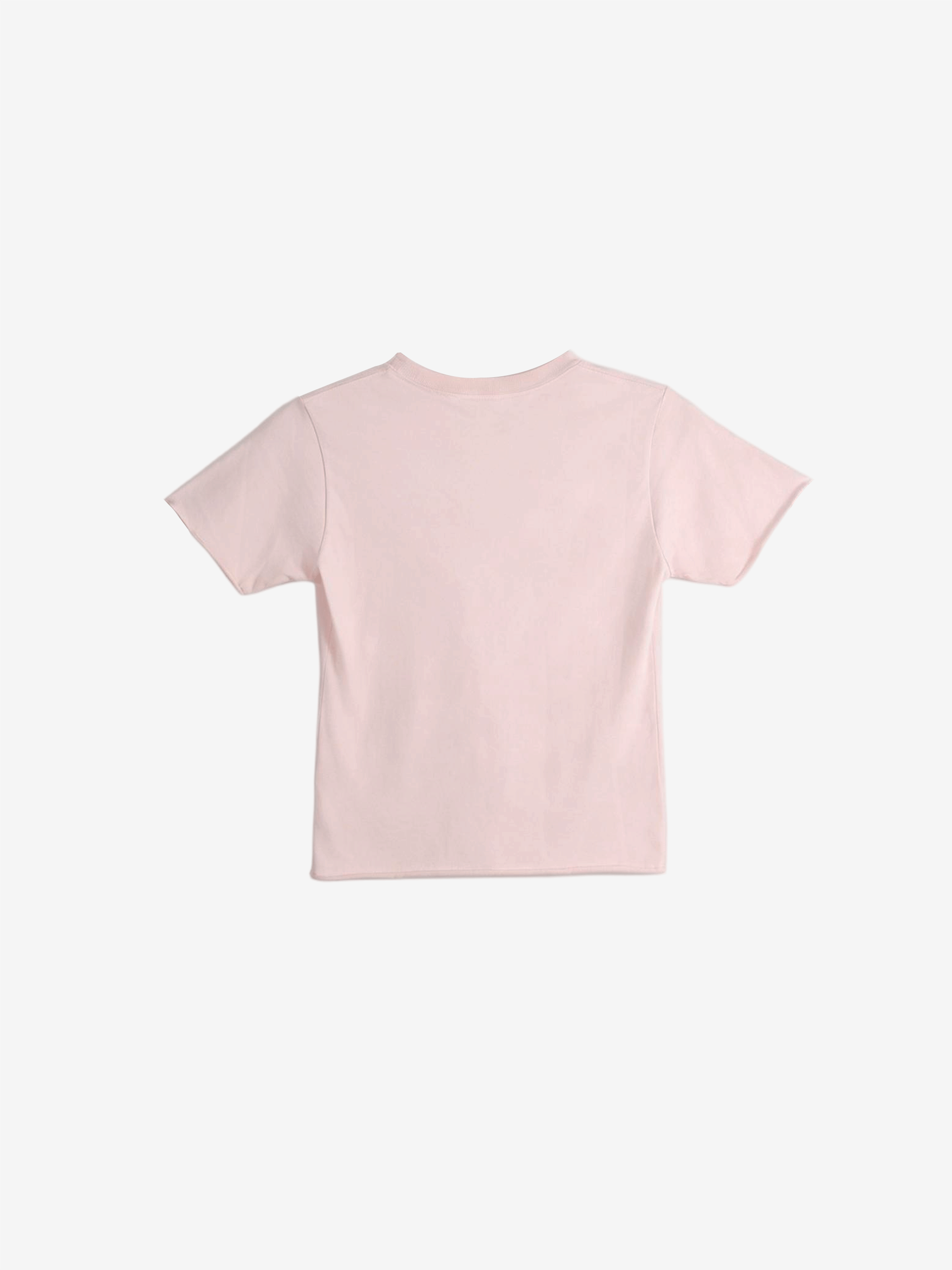 Pink t-shirt, back view