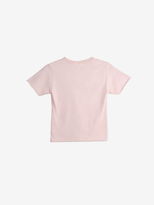 Pink t-shirt, back view