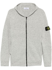 STONE ISLAND - Men Speckle-Knit Zip Hoodie