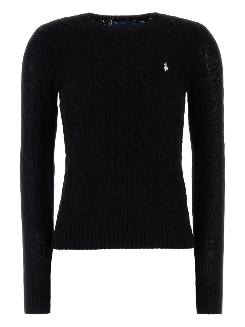 Black knitwear, front view