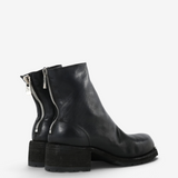 Black boots, front view